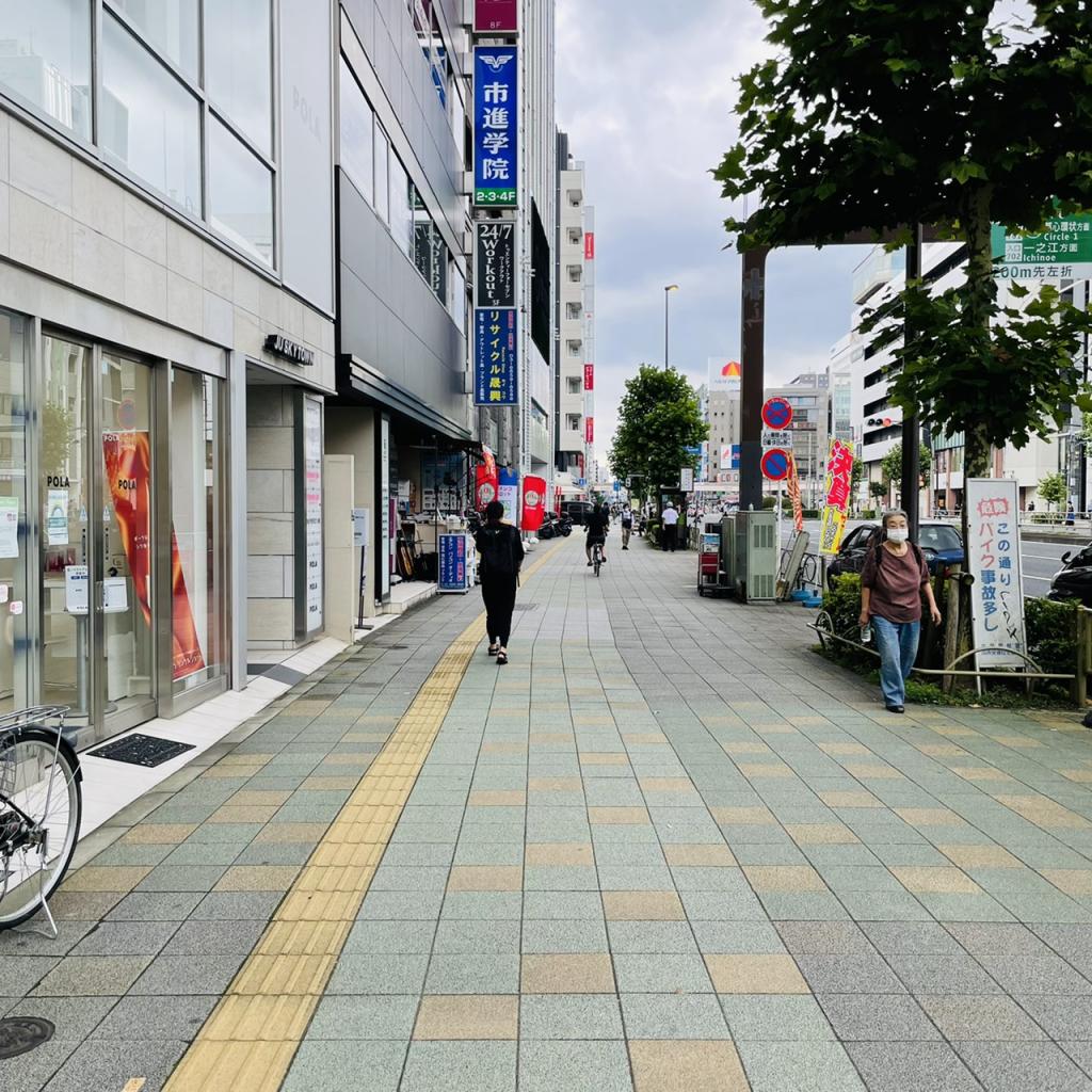 オカバ錦糸町ビルのビル前面道路