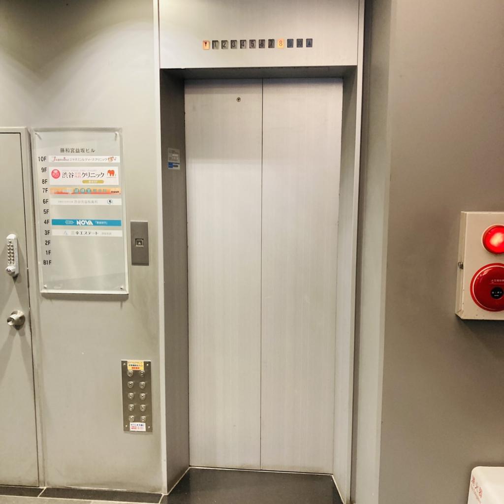 藤和宮益坂ビルのエレベーター