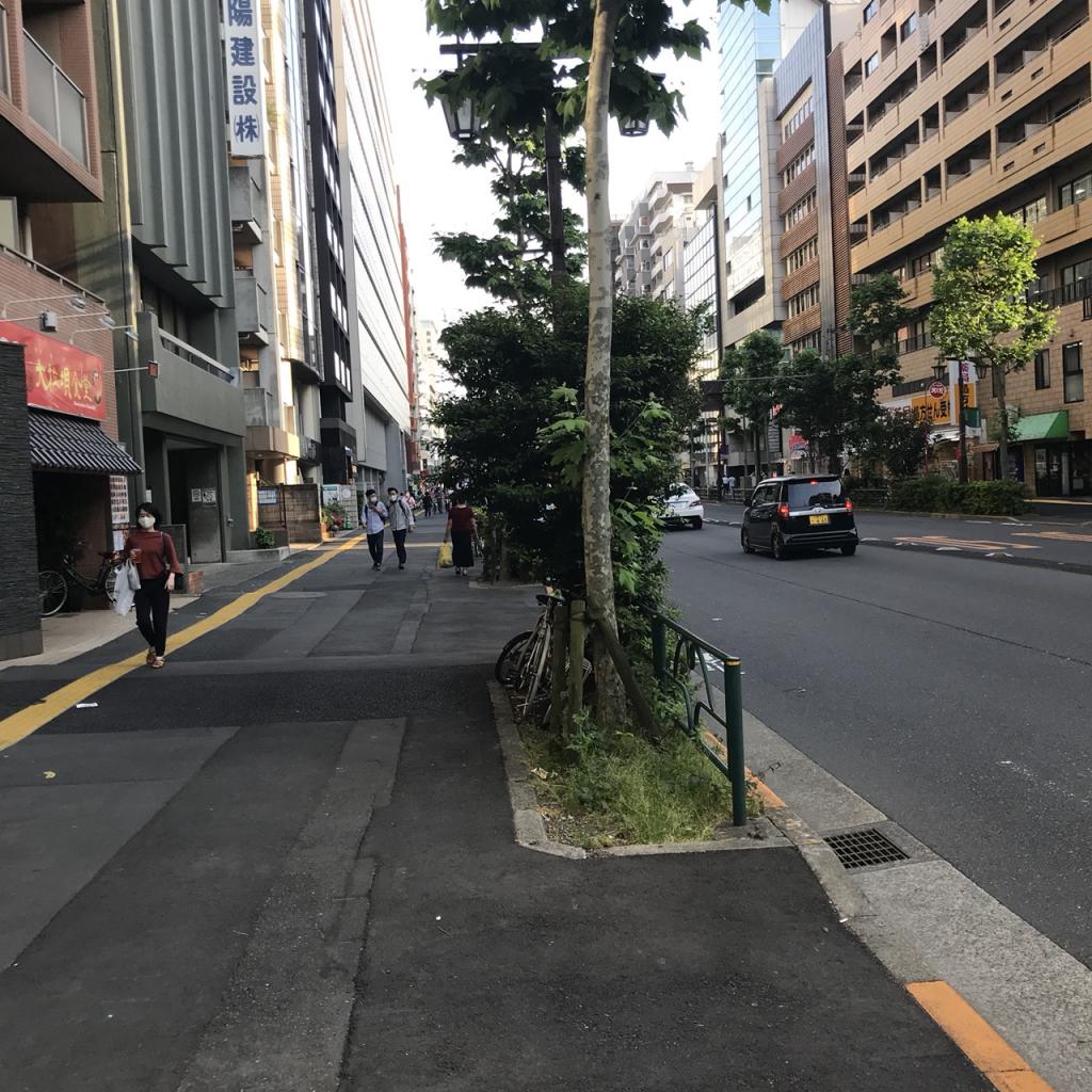 ＶＯＲＴ東新宿のビル前面道路