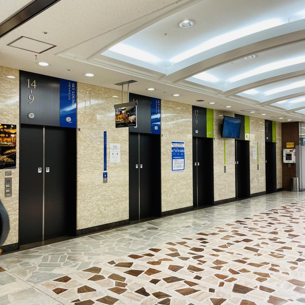 東京交通会館ビルのエレベーター