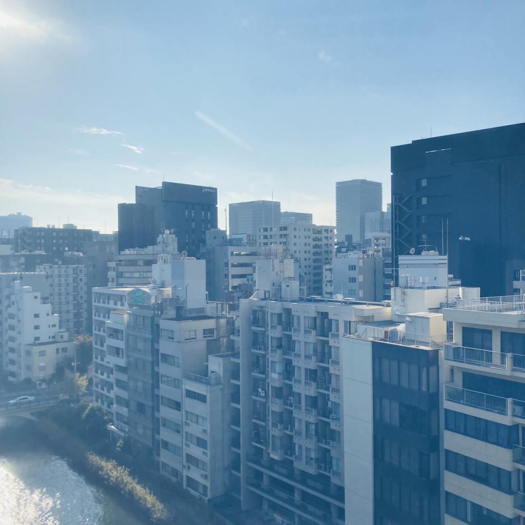 新川三幸ビルの9階 眺望