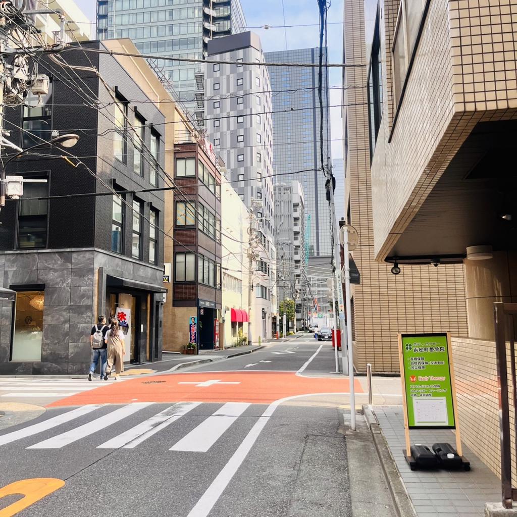 東京戸張ビルの前面道路