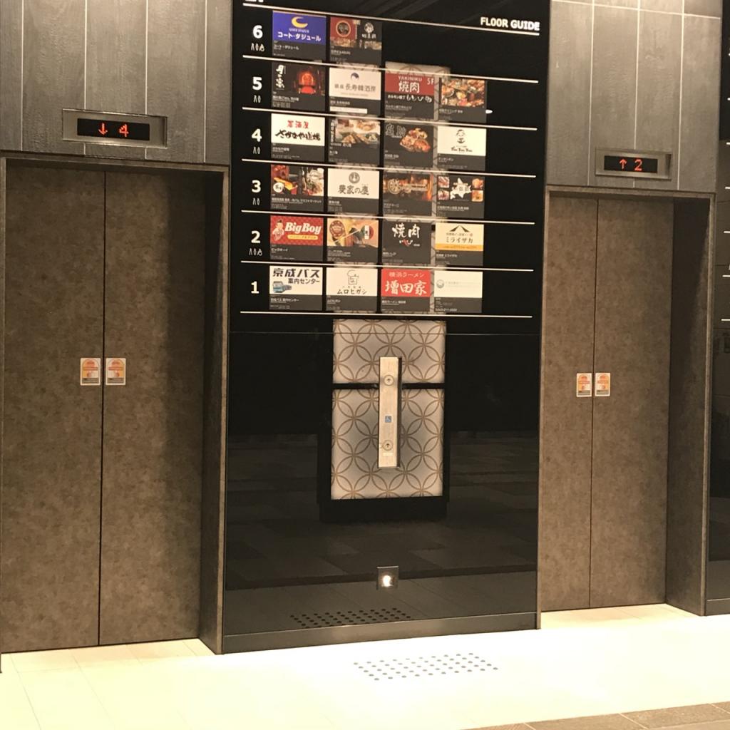 ａｕｎｅ幕張のエレベーター
