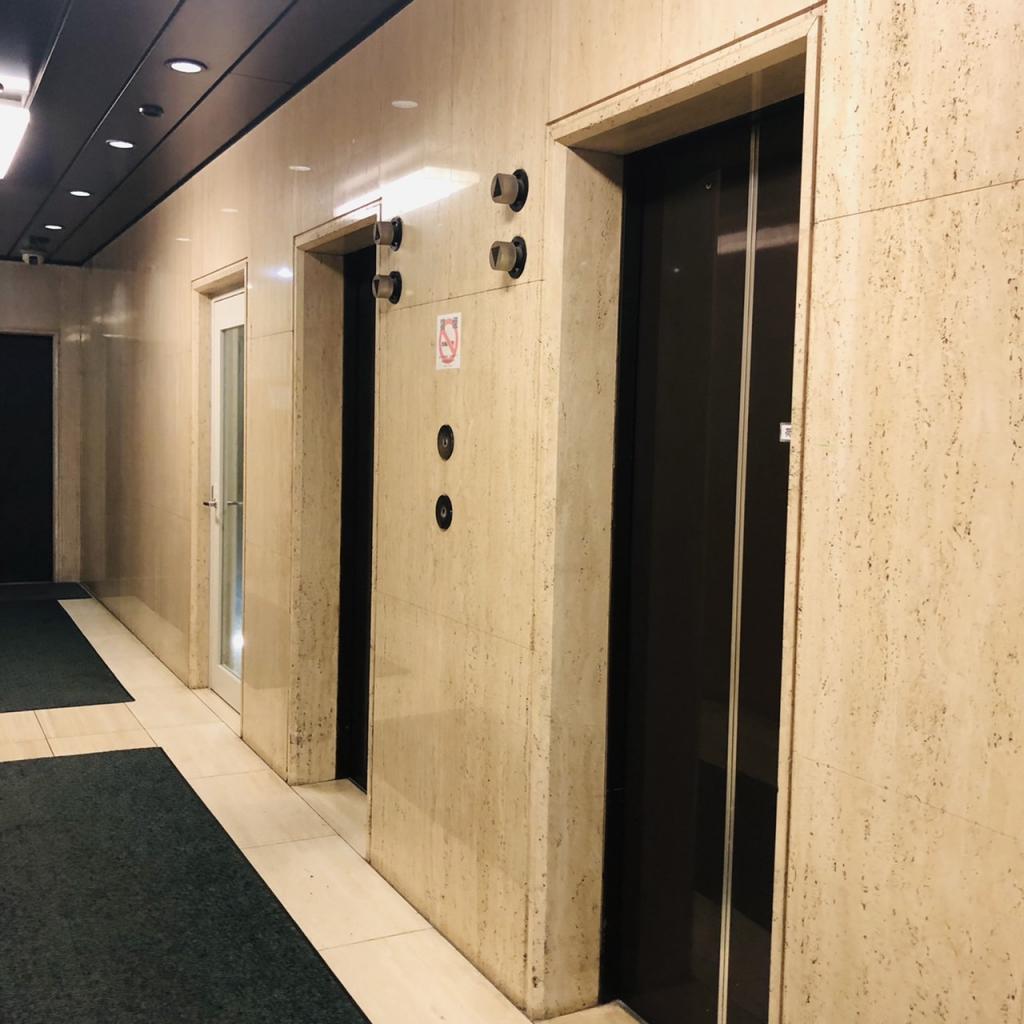 虎ノ門セントラルビルのエレベーター