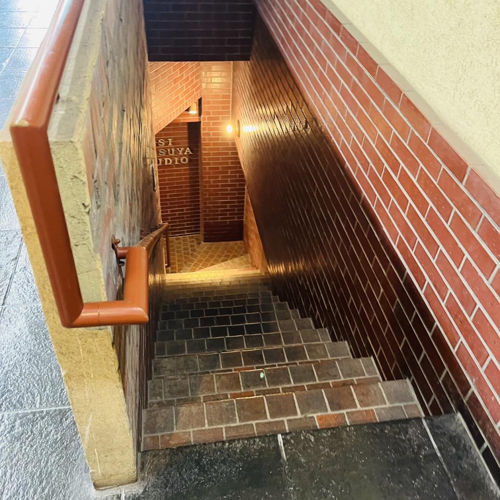 龍文堂ビルの地下直通階段