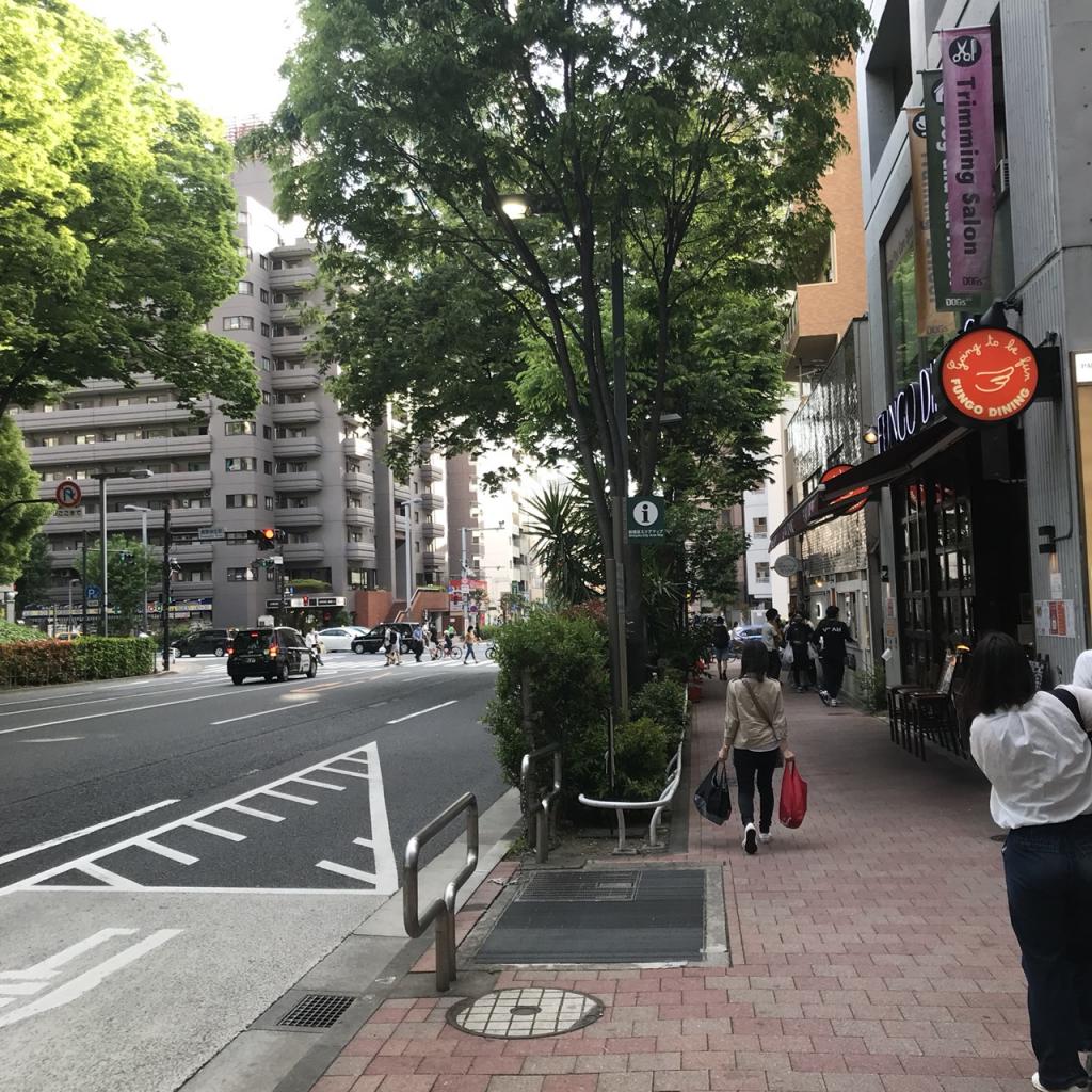新宿タツミビルのビル前面道路