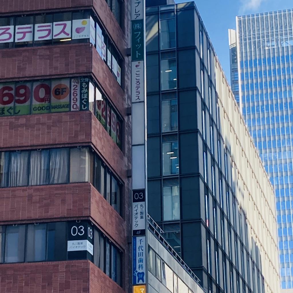 東京八重洲ビルの袖看板