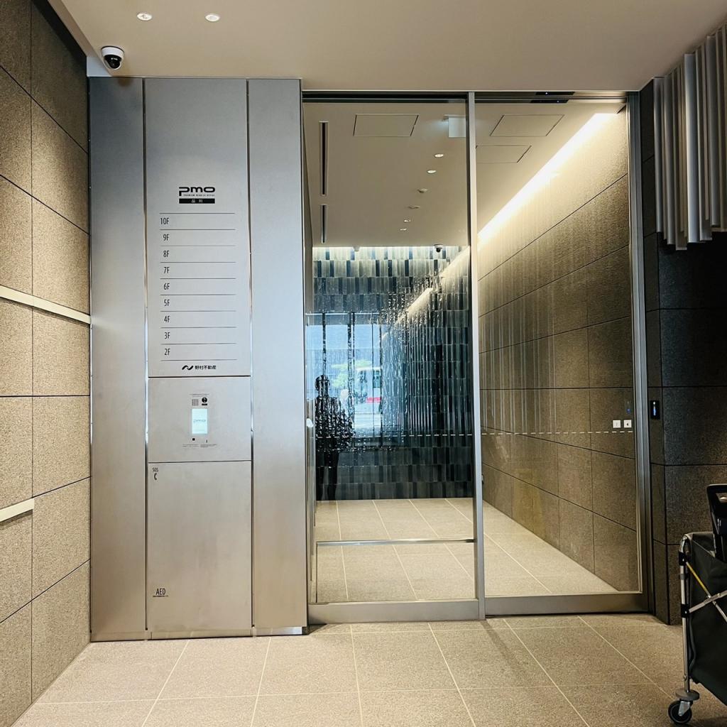 ＰＭＯ品川ビルのエレベーターホール出入口