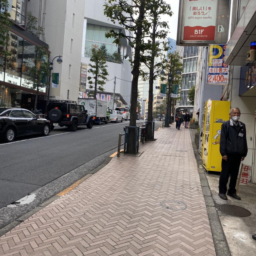 日本生命渋谷アネックスビルのビル前面道路