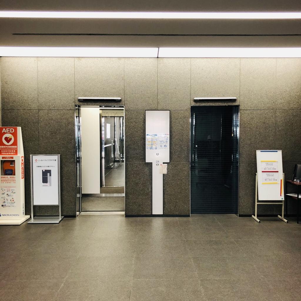 日本生命千葉ビルのエレベーター