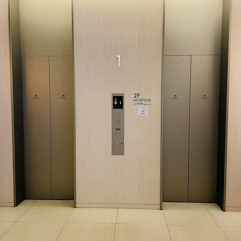 ＦＰＧ Ｈｏｔｅｌ Ｏｗｎｅｒｓ ＫＹＯＢＡＳＨＩ（ＦＰＧ Ｌｉｎｋｓ ＫＹＯＢＡＳＨＩ）のエレベーター