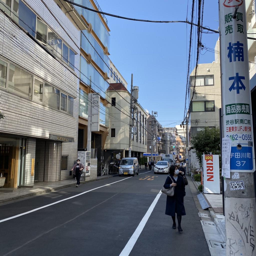 ＡＲＩＳＴＯ渋谷のビル前面道路