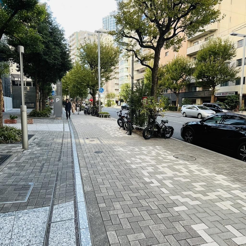 コンシェリア西新宿（ＴＯＷＥＲ’Ｓ ＷＥＳＴ）の前面歩道