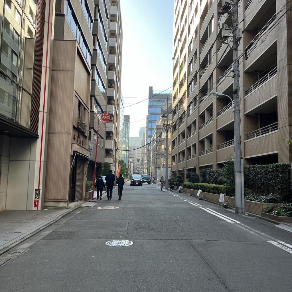 上村工業東京支社ビルの前面道路